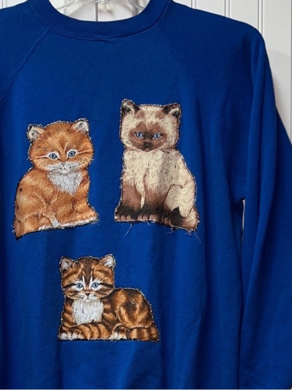 90s Cat Lover Sweatshirt XL Vintage Granny Grannycore